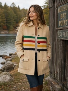 1970s Hudson Bay virgin wool coat
